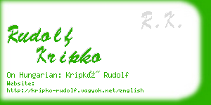 rudolf kripko business card